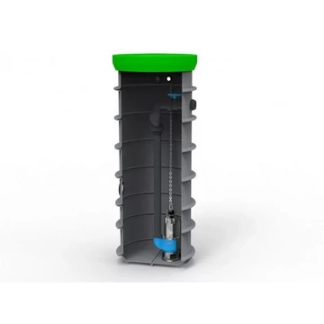 RoPump Ø600 X 1800 SZENNYVÍZÁTEMELŐ SZIVATTYÚÁLLOMÁS EGY PENTAX DG102G SZIVATTYÚVAL, ajándék fedlappal (2 kN)