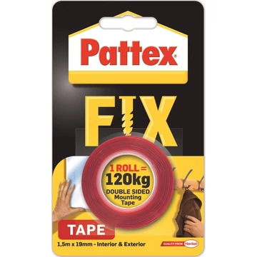PATTEX FIX KÉTOLDALAS MONTÁZSSZALAG 120KG 1,5*19mm