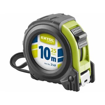 EXTOL GUMÍROZOTT MÉRŐSZALAG 10M