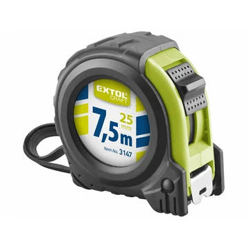 EXTOL GUMÍROZOTT MÉRŐSZALAG 7,5M