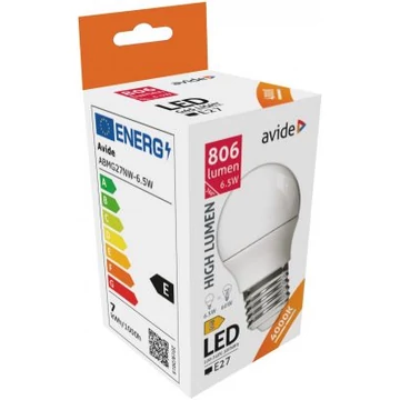AVIDE LED GLOBE MINI 6,5W E27 NW 4000K