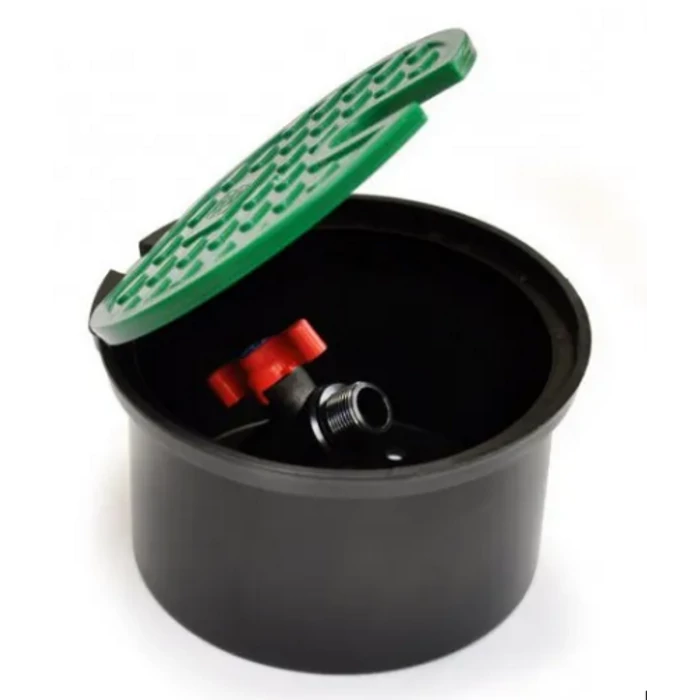 Szelepakna fedeles doboz 3/4" fém csappal - rejetett vízvétel